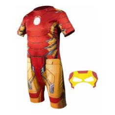 Imagem de Fantasia Homem De Ferro Infantil com Máscara dos 2 aos 9 anos  - SGB M
