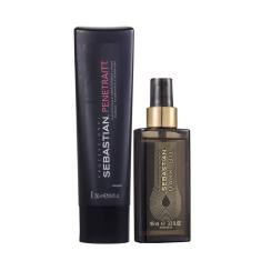 Imagem de Kit Shampoo 250ml E Dark Oil 95ml Wella Sebastian Penetraitt