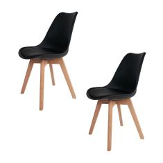 Imagem de Kit 2 Cadeiras Para Sala De Jantar Saarinen Wood Tiffany - 