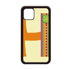 Imagem de Capa H alfabeto laranja frutas bonito padrão para iPhone 12 Pro Max para Apple Mini Mobile Case Shell