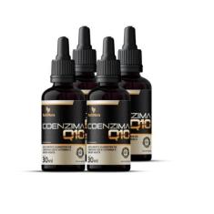 Imagem de Kit Com 04 - Coenzima Q10 100mg Por Porção (Ubiquinona) com Vitamina E em Gotas Sabor Menta 30ml TuttiFlora