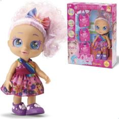 Imagem de Boneca Olho Grande Colorido Com Acessórios Roupa Premium - Kidsbehappy