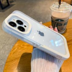 Imagem de Capa de telefone com suporte transparente para iPhone 15 13 12 11 14 Pro Max 13Pro XR XS Max X Capa traseira de proteção para câmera, T2, para iPhone 15Plus