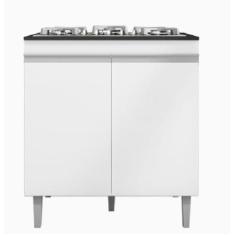 Imagem de Balcão Para Cooktop De 4 Ou 5 Bocas Andreia Branco - Ajl Móveis