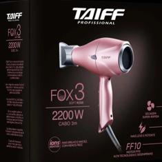 Imagem de Secador De Cabelo Taiff Fox Íon 3 127V 2200W Rose 3M Soft Rose