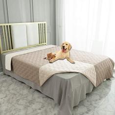 Imagem de Capa para cama de cachorro à prova d'água Ameritex cobertor de animal de estimação para sofá de cama de móveis, reversívelAmeritex 82x102 Inches