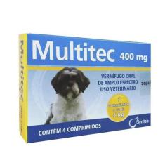 Imagem de Vermífugo Syntec Multitec 400 mg para Cães até 5 Kg - 4 Comprimidos
