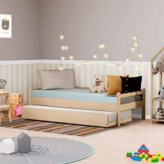 Imagem de Cama Babá com Cama Auxiliar Reversível Casatema Marroml