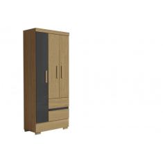 Imagem de Guarda Roupa Solteiro 03 Portas 02 Gavetas - Aramoveis