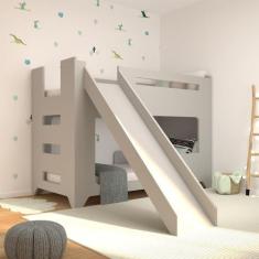 Imagem de Beliche Infantil Com Escorregador Lumi - Timber Móveis