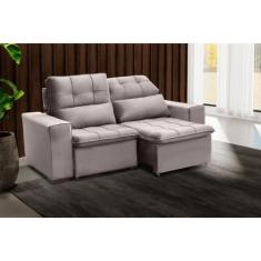 Imagem de Sofá Retrátil E Reclinável 150 Cm Classic Veludo Castor Chamby Móveis