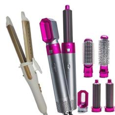 Imagem de Escova Cabelos Secadora Alisadora 5 Em 1 Luxhair Ions 1000W Modelador
