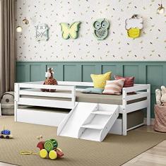 Imagem de Bicama Infantil Prime com Kit Escadinha/Escorrega Branco - Casatema