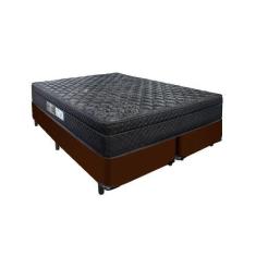 Imagem de Cama Arezzo Queen Box Black Molas Ensacadas Marrom - Portobel