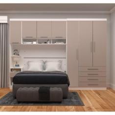 Imagem de Guarda Roupa Dormitório Modulado Alpes Casal 1,58 m Queen - Roupeiro Luciane M04