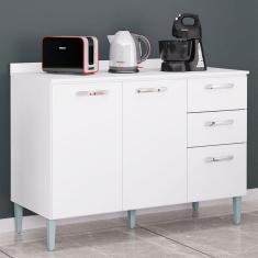 Imagem de Balcão De Cozinha Ambiente Lavinia Branco - Poquema