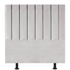 Imagem de Cabeceira Estofada Cama Box Casal 140 Cm Mavie Veludo cinzaclaro