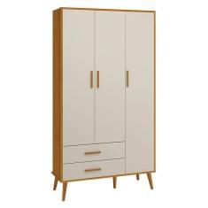 Imagem de Guarda Roupa Infantil Isis 3 Portas E 2 Gavetas Areia Savana - Reller Móveis Areia Savana