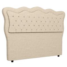 Imagem de Cabeceira Casal Cama Box 140cm Oregon I02 Linho Bege Mpozenato