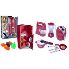 Imagem de Kit Brinquedo Cozinha Infantil Completa Menino Master Chef - Zuca Toys