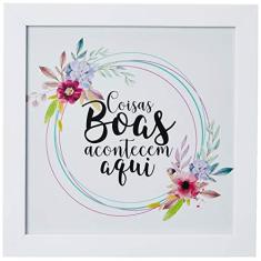 Imagem de Arte Maníacos Quadro Decorativo Guirlanda Coisas Boas - 65x46cm (Moldura em laca )