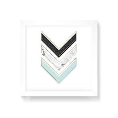 Imagem de Arte Maníacos Quadro Decorativo Setas Para Baixo  - 30x30cm (Moldura em laca )