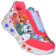 Imagem de Tenis Feminino Infantil De Led Patrulha Canina Elastico - Vick Kids