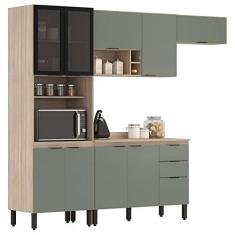 Imagem de Cozinha Modulada 4 Peças FI0006 Avena Menta Demobile