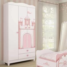 Imagem de Guarda Roupa Infantil Sophia com 3 Portas - Branco
