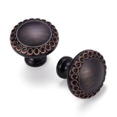 Imagem de Aandxmok Conjunto de 10 puxadores e placas de bronze polido a óleo para armários e gavetas, puxadores e placas de armário de cozinha para gavetas de cômoda, guarda-roupa de banheiro (20, puxadores de