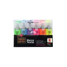 Imagem de Pincel Marca Texto Neon Fever 6 Cores Jocar Office