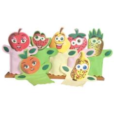 Imagem de Kit de Fantoches em Feltro - Salada de Frutas