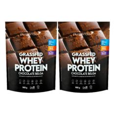 Imagem de Whey Protein Grassfed Chocolate Belga 2 X 900G Puravida