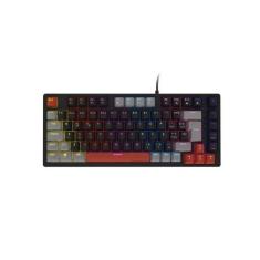 Imagem de Teclado Mecanico 75% Pcyes Kirin Black Vulcan - Switch Blue - Led Rain