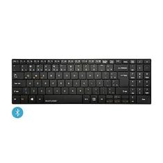 Imagem de Teclado Sem Fio Slim Conexão Bluetooth Multimídia Teclas Scissor Preto - TC220