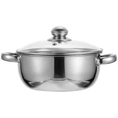 Imagem de HEMOTON Panela de sopa de aço inoxidável para macarrão, panela a vapor, panela para cozinhar alimentos em casa, restaurante, cozinha