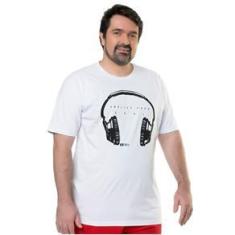 Imagem de Camiseta masculina plus size grande G1 G2 G3 Elite algodão Headphone