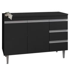 Imagem de Balcao Para Pia 97 cm 2 Portas Andreia Preto REAJL