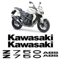 Imagem de Kit Adesivos Kawasaki Z750 2010 Abs Emblemas  Completo