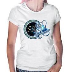 Imagem de Baby Look Signo Aquário Astrologia - Foca Na Moda