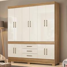 Imagem de Guarda Roupa Casal 10 Portas e 3 Gavetas New Murano
