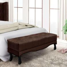 Imagem de Recamier Vicenza Suede Café 90 Cm - Spezzia Decor