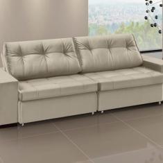 Imagem de Sofá Orion - Retrátil/Reclinável 220 Cm- Linho Marfim