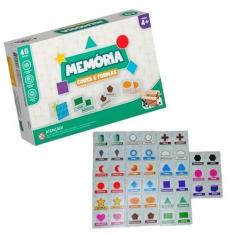 Imagem de Brinquedo Educativo Pedagógico Jogo Da Memória - Cores E Formas