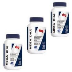 Imagem de Kit 3 X Mega DHA 1000mg 120 Capsulas Vitafor