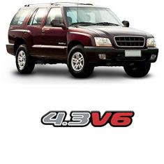 Imagem de Emblema Traseiro 4.3v6 Prata Blazer 1996/2000 Resinado