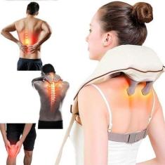 Imagem de Massageador Portátil Pescoço Shiatsu Cervical Ombros Lombar  - Bomaxx
