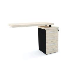 Imagem de Mesa Complemento 4 Gavetas Pandin Pe40 - Nogueira