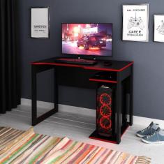 Imagem de Mesa Gamer Preto-vermelho