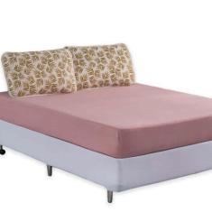 Imagem de Jogo Lençol Casal 100%Algodão Com Elástico Fio 30/1 Penteado - Sulbras